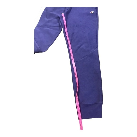 Champion Women’s Medium Sweatpants Reverse Weave Purple &Pink Joggers - Picture 3 of 7